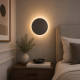 Applique a led rotonda con struttura grande in alluminio e diffusore in acrilico