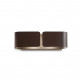 Applique a parete con struttura in metallo lunga dal design moderno