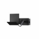 Applique con diffusore tubolare a led orientabile posizione sinistra e presa USB