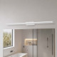 Applique con led struttura in alluminio lunga e diffusore in acrilico satinato