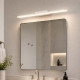Applique con led struttura in alluminio media e diffusore in acrilico satinato