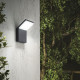 Applique da esterno a led con struttura in alluminio e diffusore in acrilico
