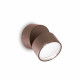 Applique da esterno a led in alluminio e diffusore orientabile in vetro