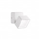 Applique da esterno a led in alluminio e diffusore quadrato orientabile in vetro
