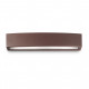 Applique da esterno lunga con struttura in alluminio e 2 diffusori in vetro