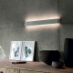 Applique da parete a led con struttura in alluminio lunga