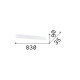 Applique da parete a led con struttura in alluminio lunga