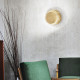 Applique da parete a led con struttura in metallo a disco
