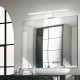 Applique da parete a led struttura in metallo e diffusore satinato