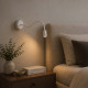 Applique da parete con diffusore a braccio orientabile lungo