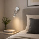 Applique da parete con diffusore a braccio orientabile lungo