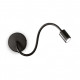 Applique da parete con diffusore a braccio orientabile lungo