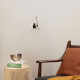 Applique da parete con diffusore a led a braccio flessibile in metallo