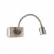 Applique da parete con diffusore a led a braccio flessibile in metallo