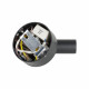 Applique da parete con diffusore a led orientabile e base rotonda