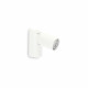 Applique da parete con struttura in alluminio con diffusore rotondo orientabile