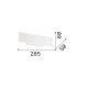 Applique da parete con struttura in alluminio e diffusori in acrilico a led