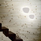 Applique da parete grande a led con struttura in metallo dal design moderno