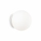 Applique da parete grande in metallo con diffusore a sfera dal design moderno