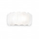 Applique da parete moderna in metallo con diffusore in lastre di vetro acidato