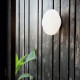Applique da parete per esterni con struttura in alluminio e diffusore in pvc