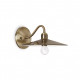 Applique da parete rustica con struttura interamente in metallo