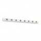 Applique lunga con struttura lineare in metallo dal design moderno