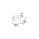 Applique moderna a led con diffusore in alluminio ruotabile