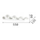Faretti da soffitto a led con struttura in metallo e 4 diffuosri orientabili
