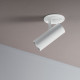 Faretto da incasso a led con struttura in alluminio e diffusore orientabile