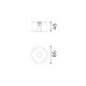 Faretto da incasso a led con struttura in alluminio rotonda
