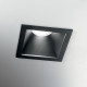 Faretto da incasso a led con struttura in allumnio quadrato