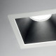 Faretto da incasso a led con struttura in allumnio quadrato