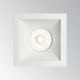 Faretto da incasso a led con struttura in allumnio quadrato