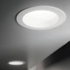 Faretto da incasso grande a LED con struttura in alluminio e ghiera rotanda