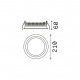 Faretto da incasso grande a led con struttura in alluminio rotonda