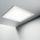 Faretto da incasso piccolo a LED con struttura in alluminio e ghiera quadrata