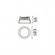 Faretto da incasso piccolo a led con struttura in alluminio rotonda