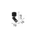 Faretto da soffitto a led corpo in alluminio con diffusore orientabile