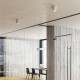 Faretto da soffitto a led struttura in alluminio e diffusore in acrilico medio
