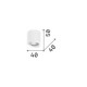 Faretto da soffitto a led struttura in alluminio e diffusore in acrilico slim