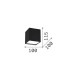 Faretto da soffitto a led struttura in alluminio e diffusore in policarbonato