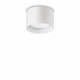 Faretto da soffitto con struttura in alluminio rotonda e diffusore in acrilico