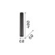 Faretto da soffitto in alluminio con diffusore cilindrico basso