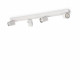 Faretto da soffitto struttura in alluminio e 4 diffuosri orientabili quadrati