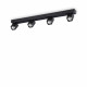 Faretto da soffitto struttura in alluminio e 4 diffuosri orientabili quadrati