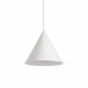 Lampada a sospenione moderna grande con diffusore in metallo verniciato