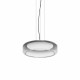 Lampada a sospensione a LED con diffusore in doppio vetro rotondo