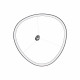 Lampada a sospensione a led grande in alluminio dal design moderno