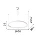 Lampada a sospensione a led gigante in alluiminio dal design moderno